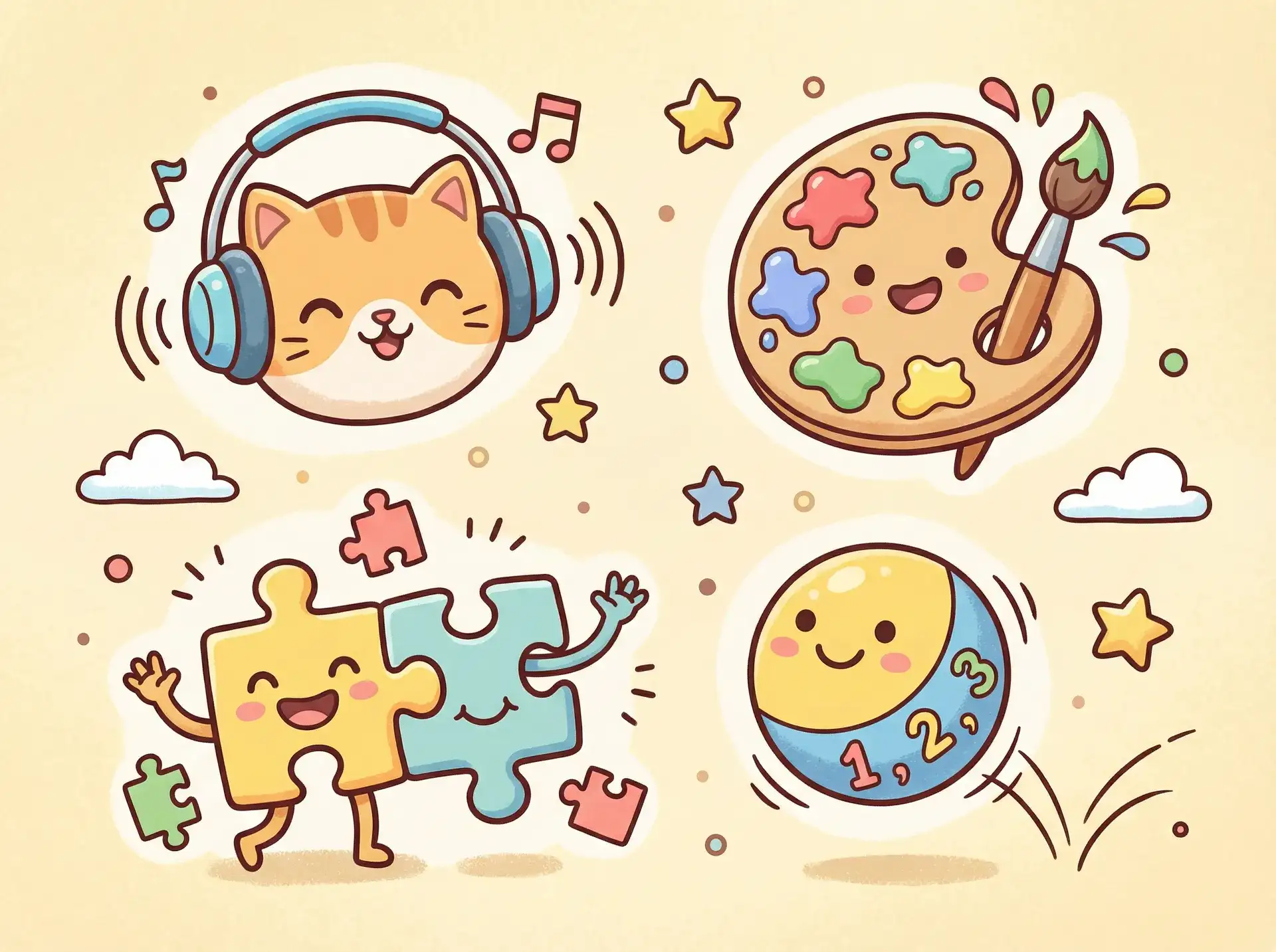 小朋友的手工作品 - 奶瓶下载 益智创作